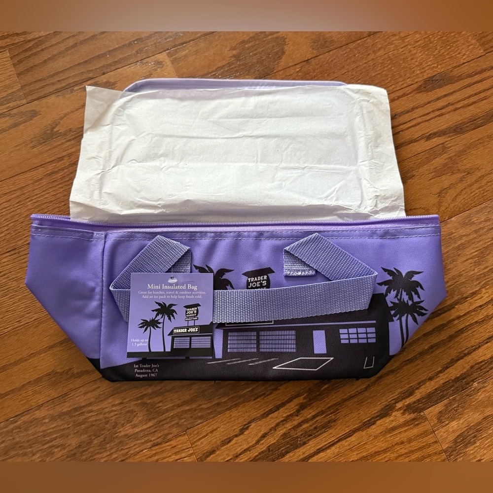 Trader Joe’s Mini Insulated Cooler Bag - Lavender Purple